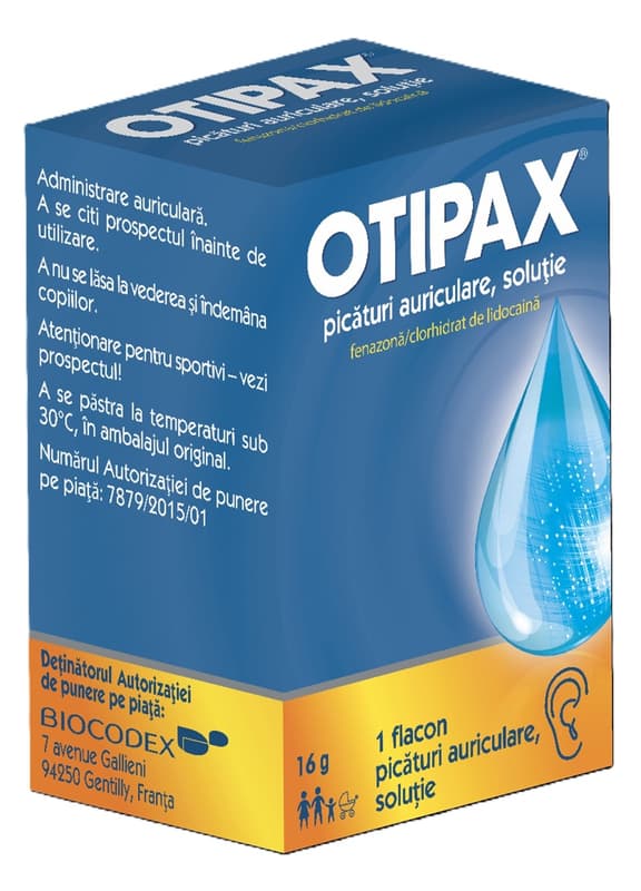 OTIPAX PICATURI AURICULARE 15ML