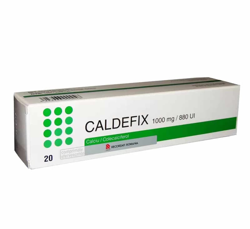 CALDEFIX 1000MG/880IU X 20 EFFERVESCENT TABLETS