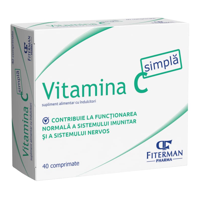 VITAMINA C SIMPLA 40 COMPRIMATE MASTICABILE