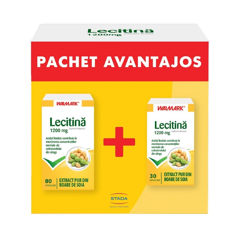 WALMARK LECITHIN 1200MG X 80 CAPSULES + 30 CAPSULES FREE