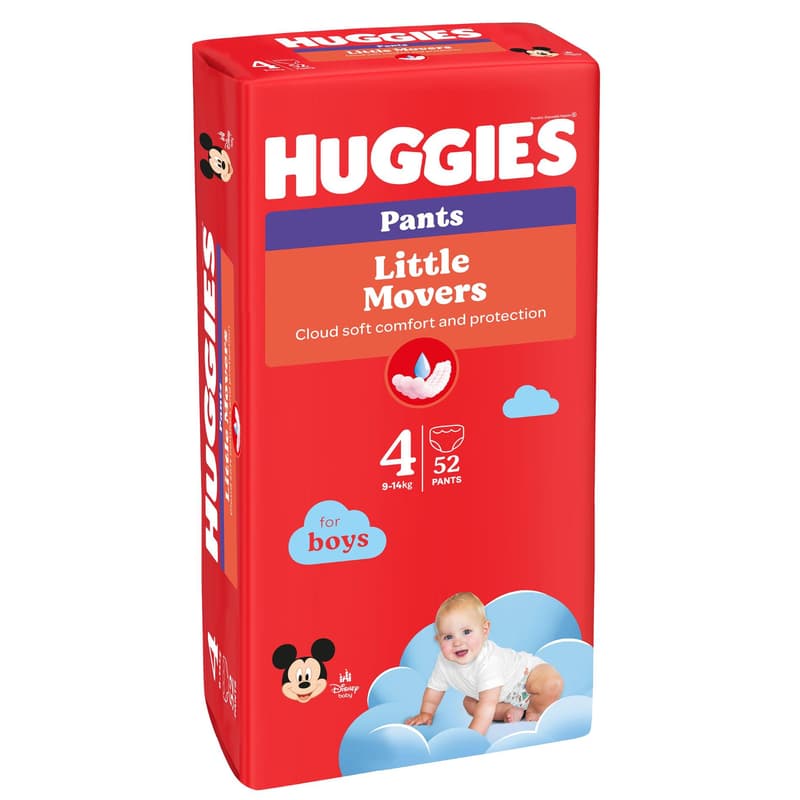 Huggies Scutece chilotel Pants Mega marimea 4 baieti (9-14 kg)