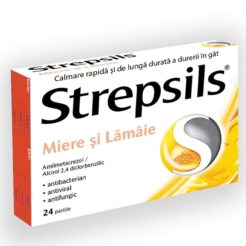 STREPSILS MIERE SI LAMAIE 24 PASTILE