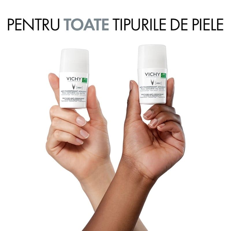 VICHY DEO ROLL ON SENSITIVE OR EPILATED SKIN 50ML