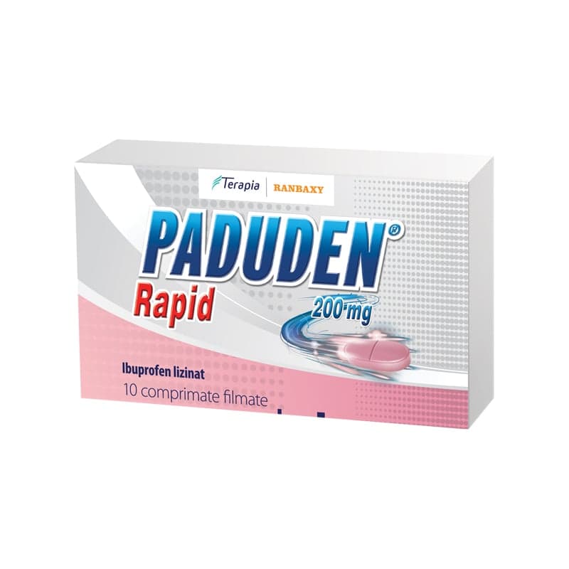 PADUDEN RAPID 200MG X 10 FILM-COATED TABLETS