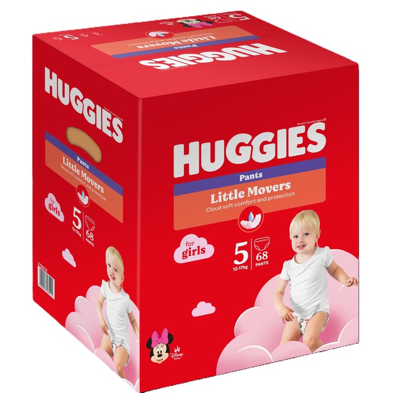 Huggies Pants Box Diapers Size 5 Girls (12-17 kg)