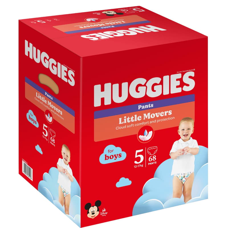 Huggies Scutece chilotel Pants Box marimea 5 baieti (12-17 kg)