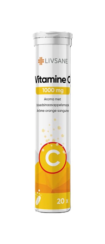 LIVSANE VITAMIN C 1000MG X 20 EFFERVESCENT TABLETS