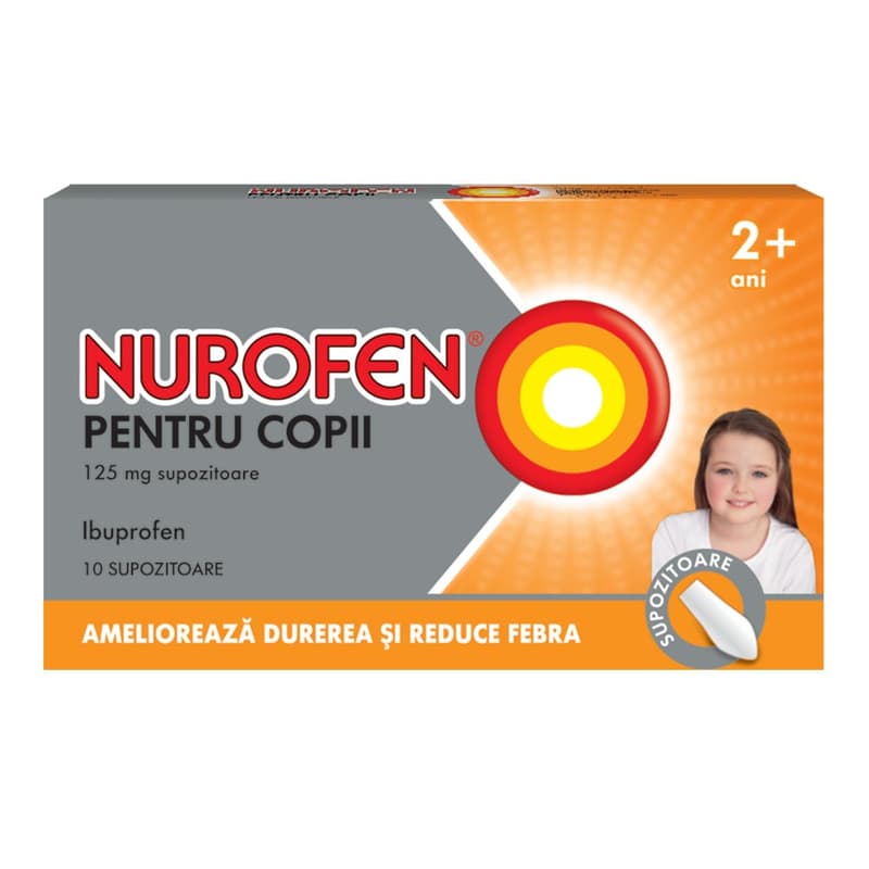 NUROFEN CHILDREN 125MG SUPPOSITORIES 10PCS