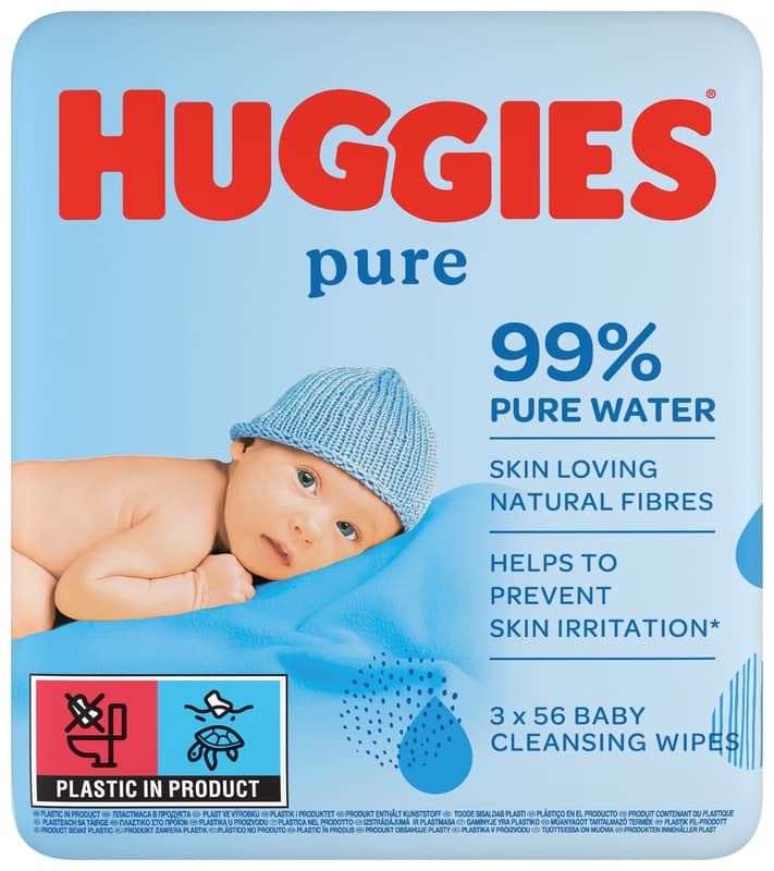 Huggies Pure Triplo Servetele umede (3x56 buc)