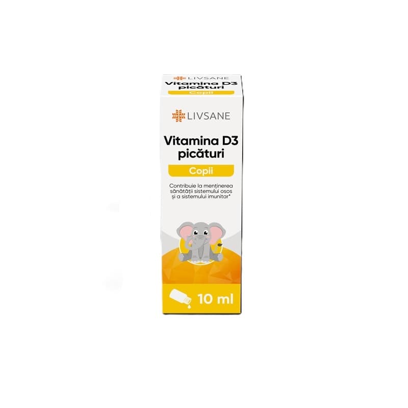 LIVSANE VITAMINA D PICATURI ORALE 10ML