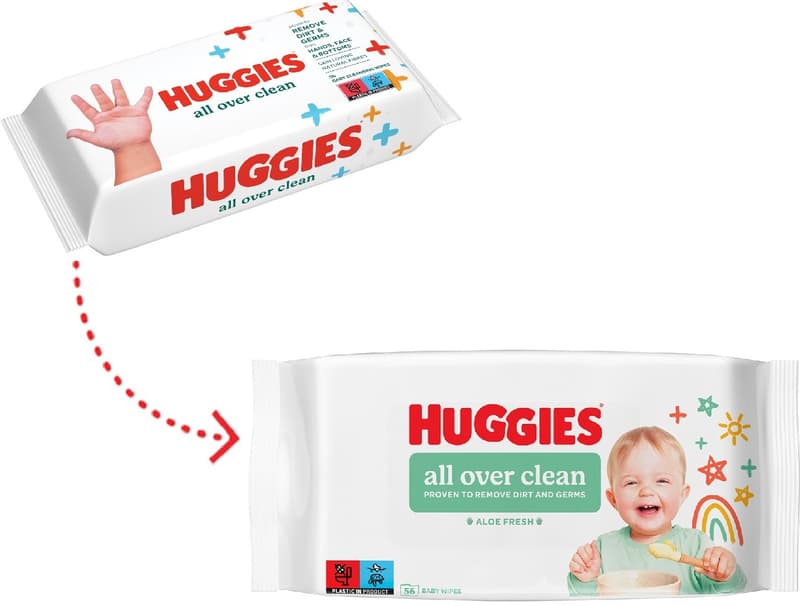 Huggies All Over Clean Servetele umede