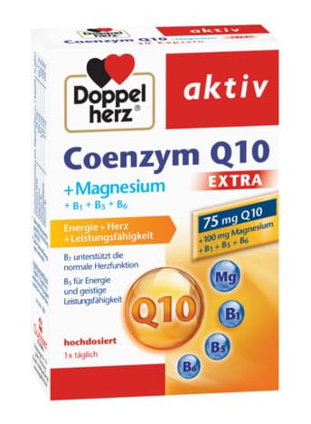 DOPPELHERZ AKTIV COENZYME Q10 EXTRA + MAGNESIUM 30 CAPSULES