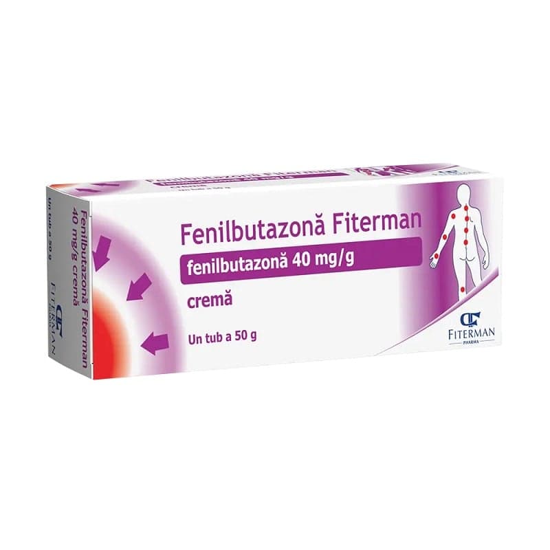 FITERMAN PHENYLBUTAZONE 40MG/G CREAM 50G