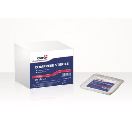 CARA OZONE STERILE COMPRESSES 10CMX10CM 20PCS