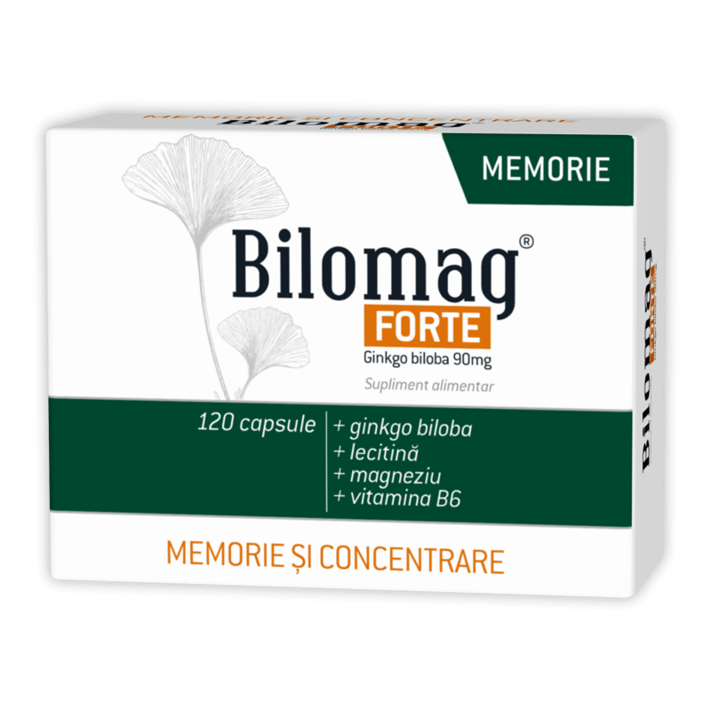 PACHET ZDROVIT BILOMAG FORTE MEMORIE 90 CAPSULE + 30 CAPSULE