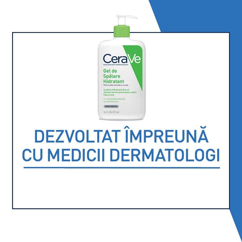 CERAVE GEL DE SPALARE HIDRATANT PIELE NORMALA SI USCATA 473ML