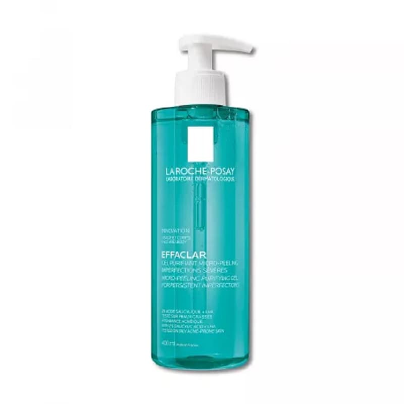 LA ROCHE POSAY EFFACLAR PURIFYING CLEANSING GEL MICRO EXFOLIATING FACE AND BODY WITH ACNE-PRONE TENDENCY 400ML