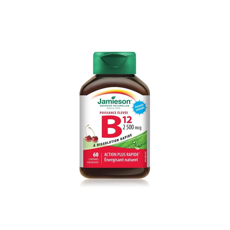 JAMIESON VITAMIN B12 2500MCG 60 TABLETS