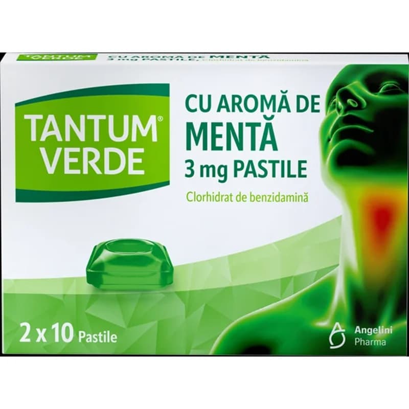 TANTUM VERDE WITH MINT FLAVOUR 20 LOZENGES