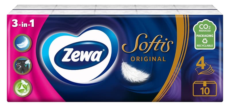 Zewa Servetele nazale Softis Standard, 4 straturi