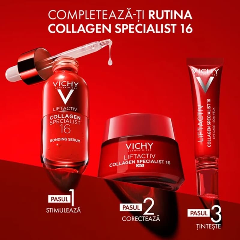 VICHY LIFTACTIV COLLAGEN SPECIALIST 16 CREMA DE FATA DE ZI ANTIRID PENTRU TOATE TIPURILE DE TEN 50ML