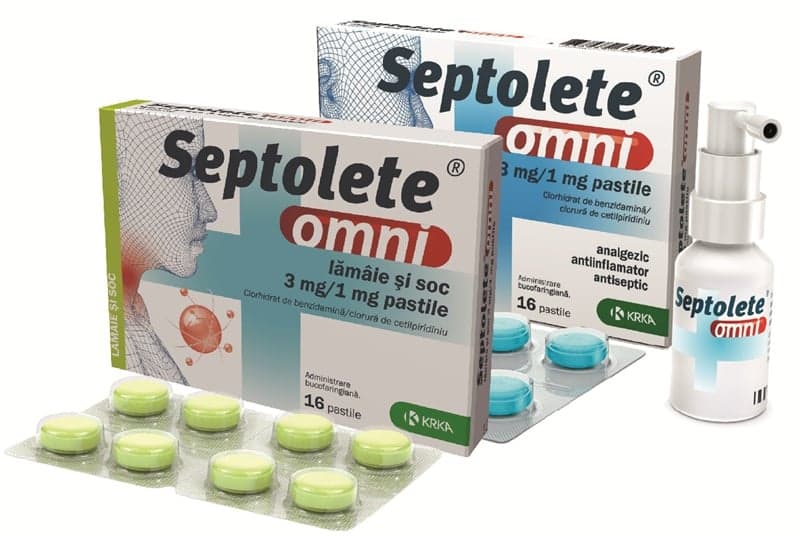 SEPTOLETE OMNI LAMAIE+SOC 3MG/1MG 16 PASTILE