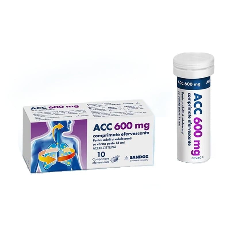 ACC 600MG X 10 EFFERVESCENT TABLETS