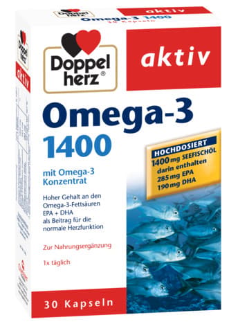 DOPPELHERZ AKTIV OMEGA-3 1400MG X 30 CAPSULES