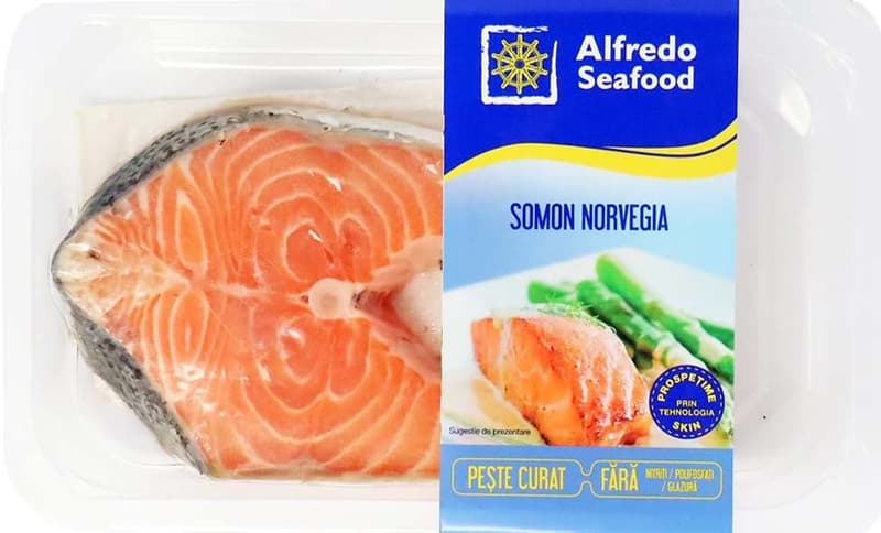Alfredo Seafood Rondele de somon