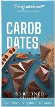 Benjamissimo ECO Ciocolata cu pudra de carob si curmale fara zahar, fara gluten