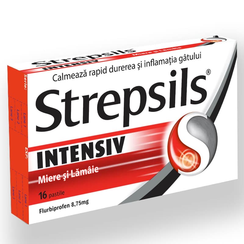 STREPSILS INTENSIV MIERE SI LAMAIE 16 PASTILE