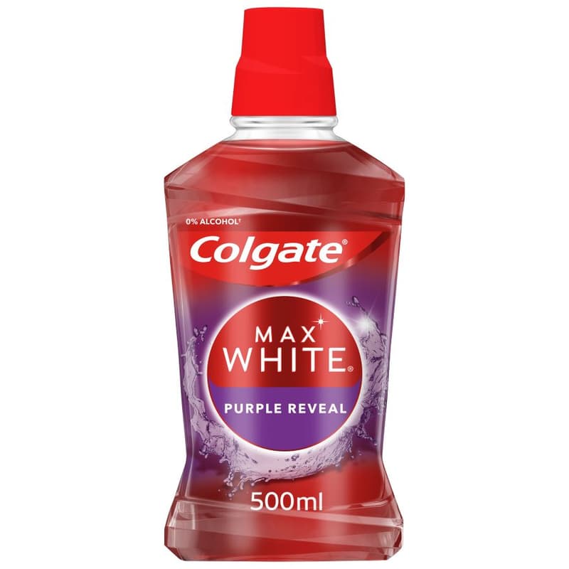 Colgate Max White Purple Reveal Mouthwash 500ml