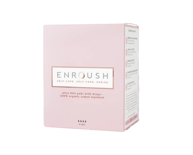 ENROUSH 8 Absorbante Bumbac Organic Noapte
