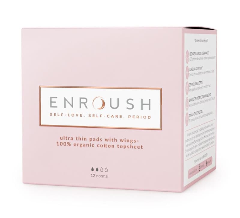 ENROUSH 12 Absorbante Bumbac Organic Normale