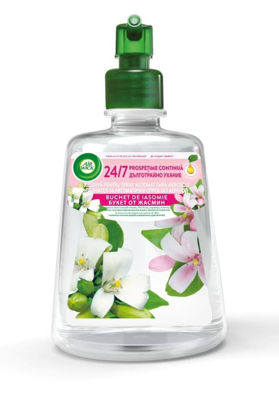 Air Wick Air Freshener Refill for Automatic Spray Without Aerosols, Jasmine Bouquet