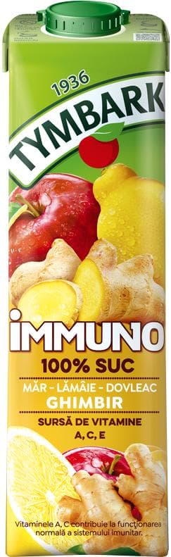 Tymbark Immuno 100% Juice with apple, lemon, pumpkin and ginger