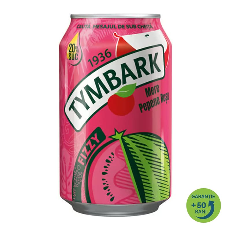 Tymbark Fizzy Apple and Watermelon Flavored Carbonated Soft Drink