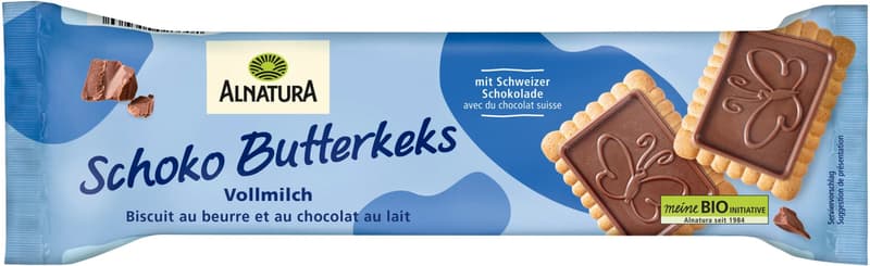 Alnatura ECO Biscuiti crocanti cu unt si ciocolata