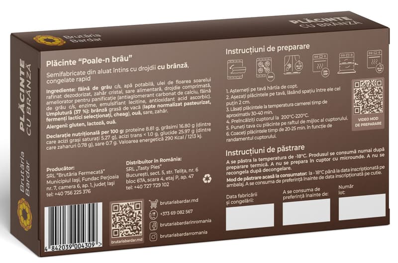 Brutaria Bardar Placinte "Poale-n brau" cu branza sarata