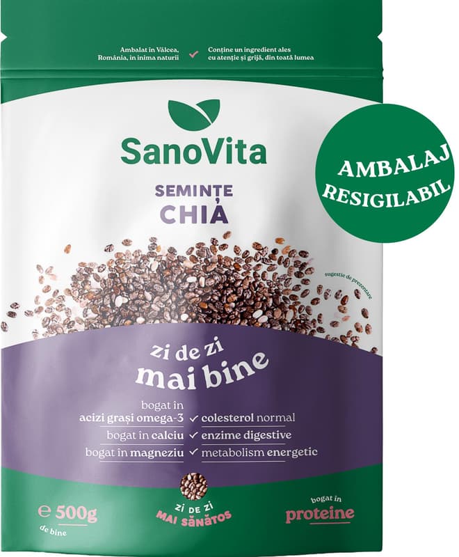Sanovita Seminte de chia cu zipper