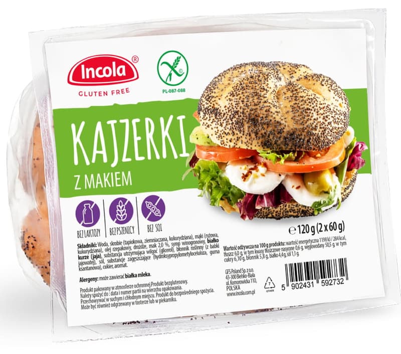 Incola Gluten-Free Kaiser Rolls