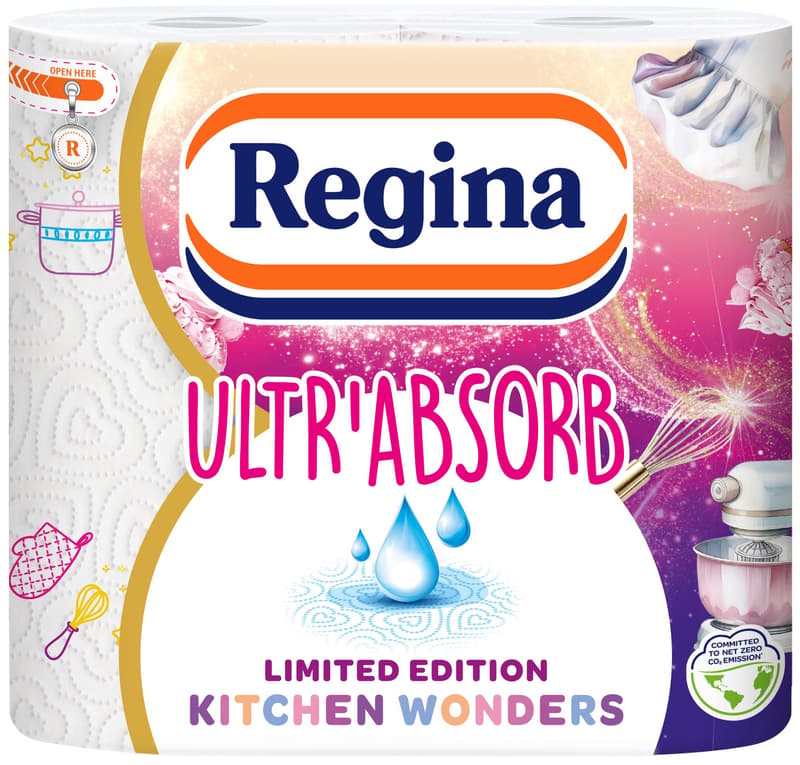 Regina Ultr'Absorb Towel, 2 rolls, 3 layers