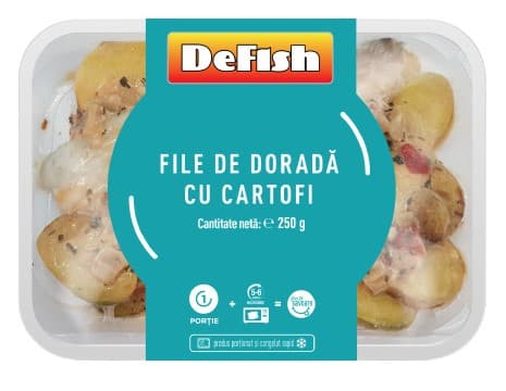 Defish File de dorada cu cartofi