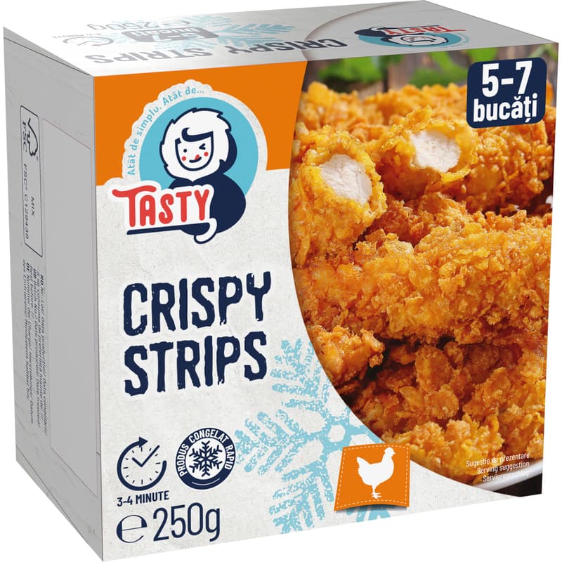 Tasty Crispy Strips frozen