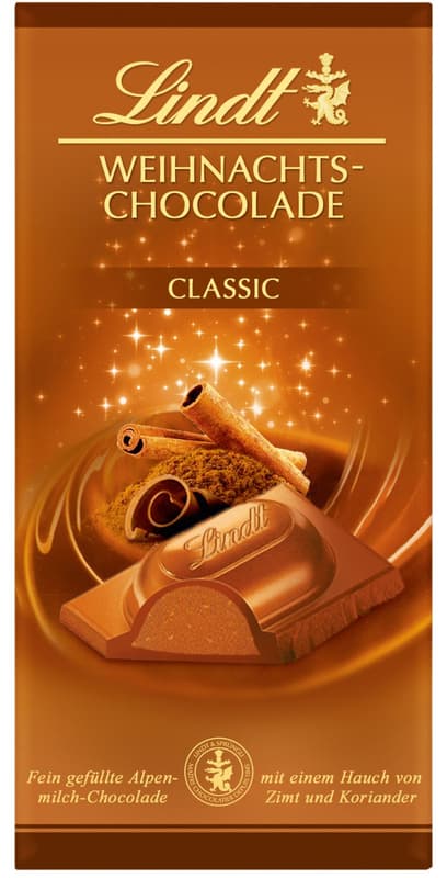 Lindt Chocolate Bar with Hazelnut Cream and Cinnamon Flavour