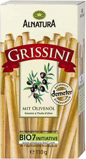 Alnatura ECO Grisine cu ulei de masline