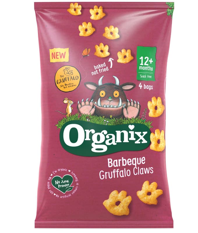 Organix Gruffalo ECO Figurine din porumb cu barbecue, 4x15g, 12+