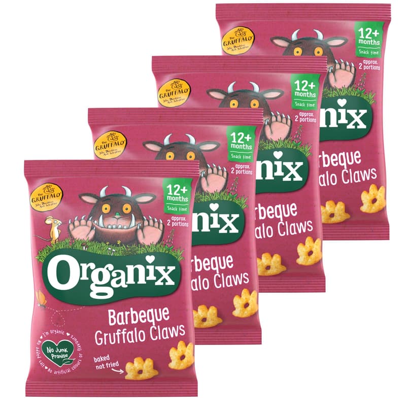 Organix Gruffalo ECO Figurine din porumb cu barbecue, 4x15g, 12+