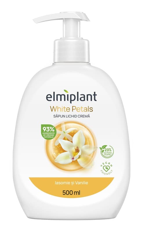 elmiplant Sapun lichid crema Iasomie & Vanilie