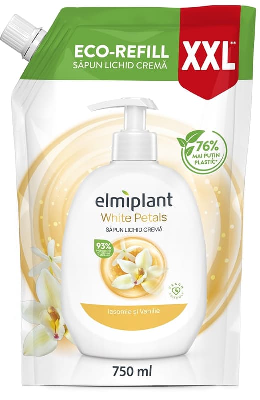 elmiplant Rezerva sapun lichid crema Iasomie & Vanilie
